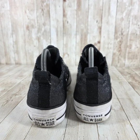 Converse Black and White Women's Sneakers - Picture 3 of 8